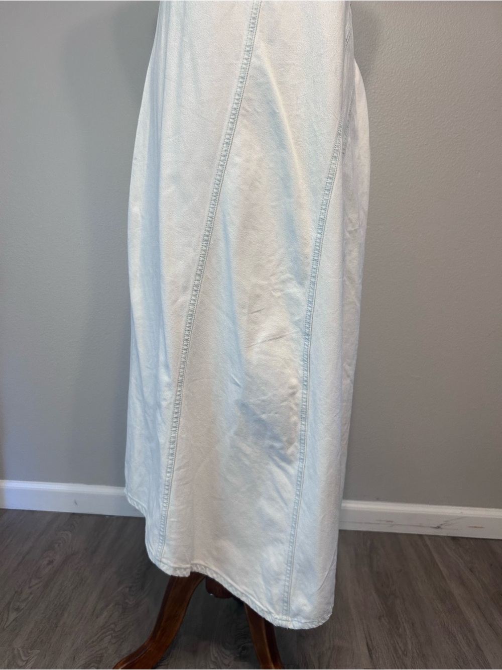 Zara Minimalist denim Slip Maxi Dress - Picture 4 of 9